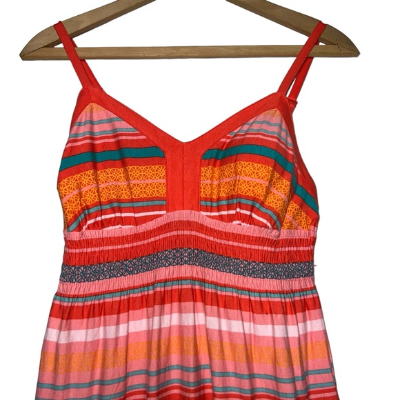 Athleta Byzantine Striped Maxi Dress in Watermelon size small - Picture 4 of 13